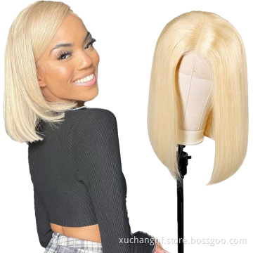 Hot Selling Human Lace Wig Bob,100% Brazilian Custom Black Lace Front Wig,Silky Straight Human Virgin Hair Wig